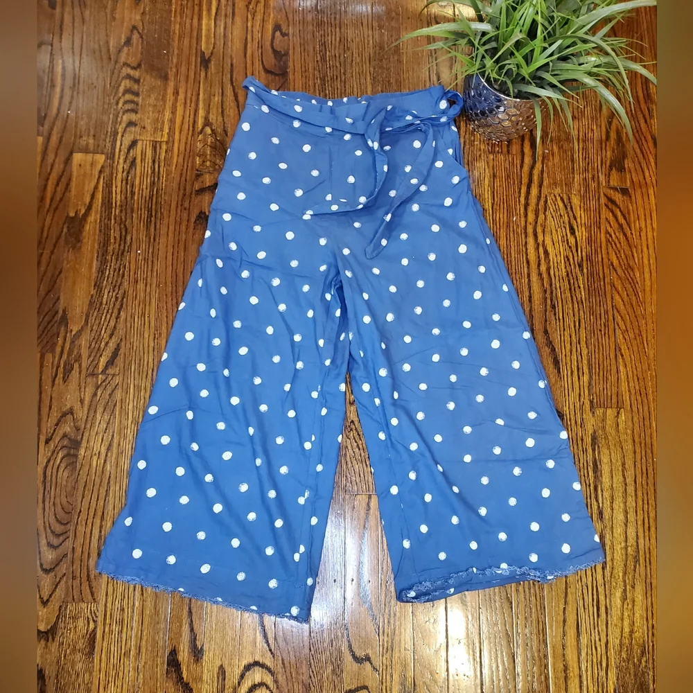 Anthropologie by Cloth & Stone Bella Dahl Belted High Waisted Crop Pant - Picture 4 of 13
